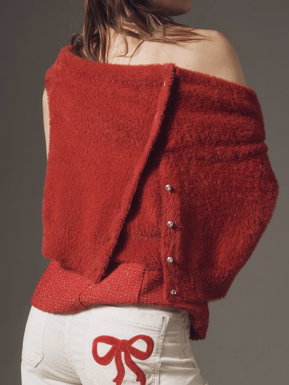 The Colette Bow Corduroy Crop Wide-Leg Pants by Maeve